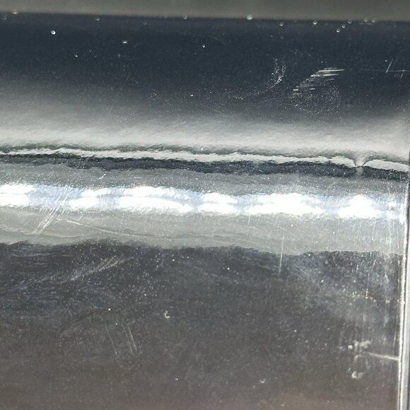 Vtg Mid Century MCM Ice Bucket Black Vinyl Clear Lucite Lid Barware Shelton Ware - Picture 10 of 14